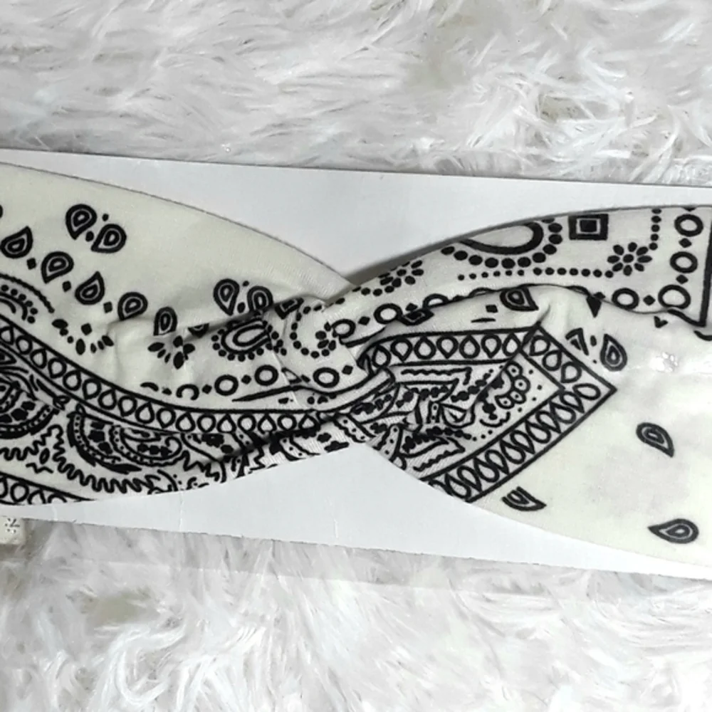 ☄Classic Bandana Print Twisted Front Headb…